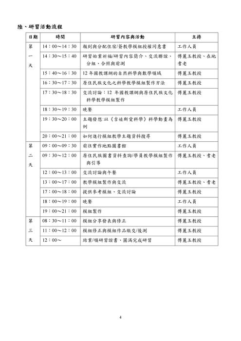 【原發中心】國立清華大學「108學年度12年國教原住民族文化科學模組製作研習班」報名開始圖片
